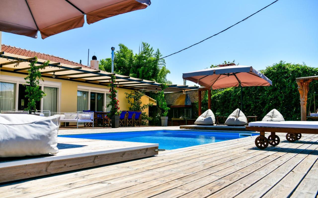 Serenity Luxury Villa, Skiathos Ayía Paraskeví Exterior foto