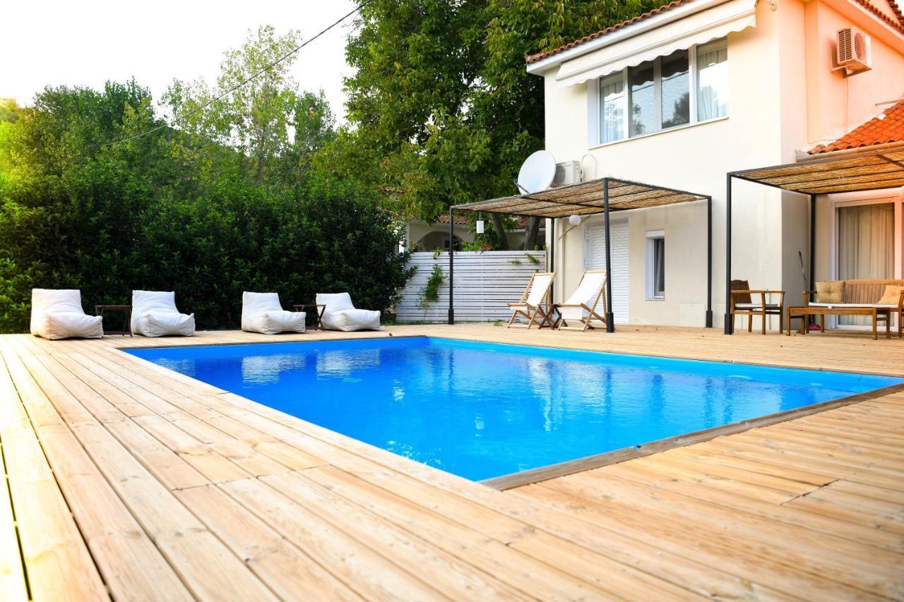 Serenity Luxury Villa, Skiathos Ayía Paraskeví Exterior foto